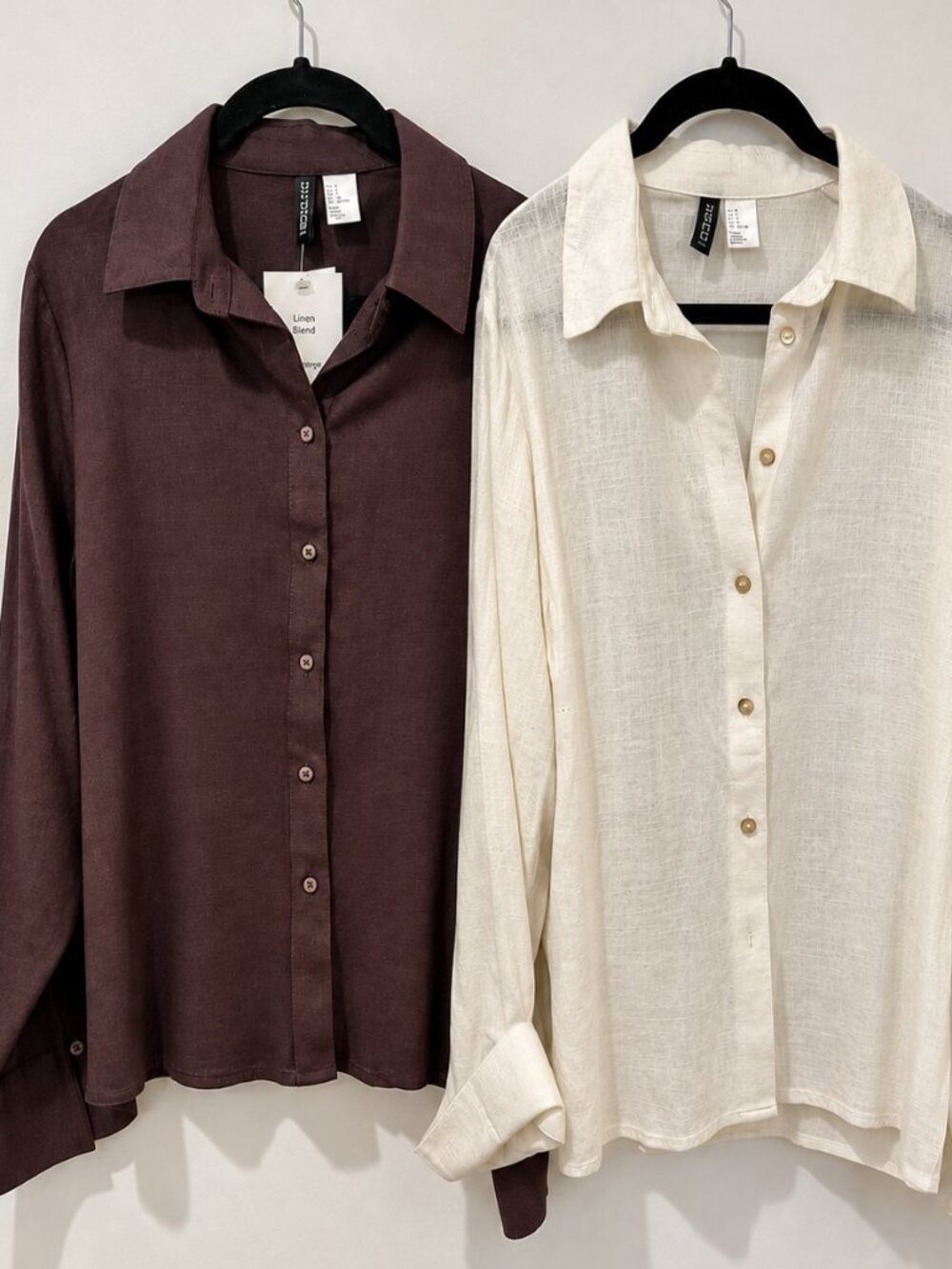 H&M Linnen Blend Button Down Shirts | Size small | 2 Piece Bundle